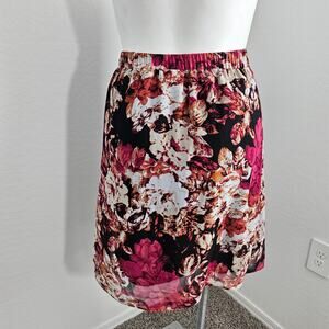 Jaclyn Smith Women's Chiffon floral Skirts sz M